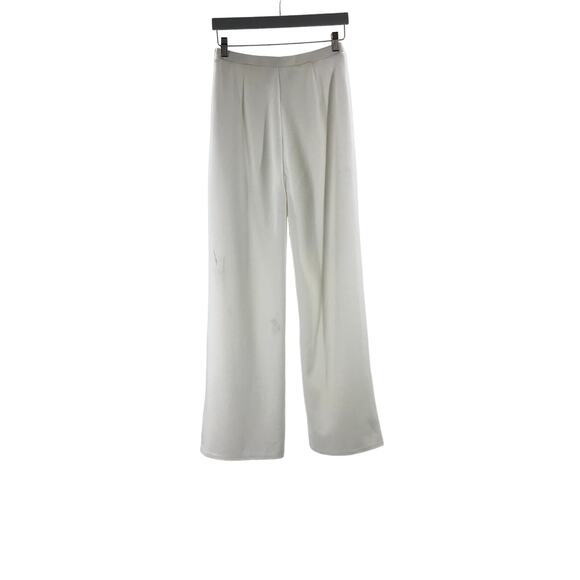 LULU'S sz L Perfect Pick White Flat Front straight length pants NEW B92 - Picture 4 of 10